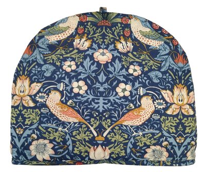 Theemuts William Morris Strawberry Thief Marineblauw